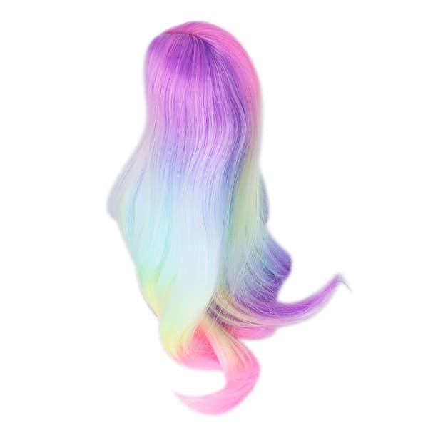 Iridescent Ball Joint Doll Wig Gradient High Temperature Soft Fiber 1:3 BJD Wig for 21-24cm Head Size