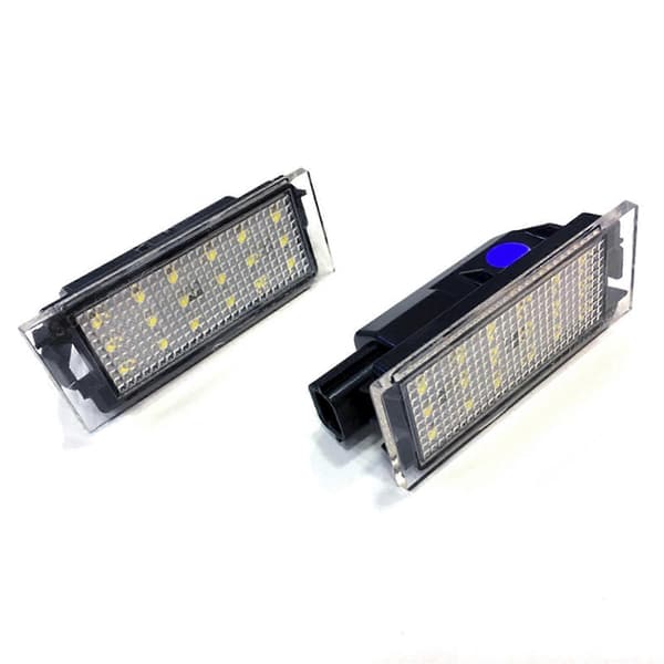 2 stk. Bil LED Nummerpladelys LED Lampe til Renault Clio Megane Master