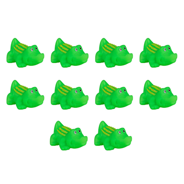 10/20Pcs Mini Rubber Crocodile Bath Toys, Rubber Squeaky Crocodile Kids Baby Toy