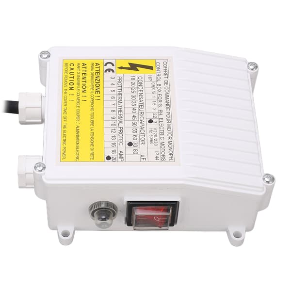 Deep Well Pump Control Box Household 3.0HP Submersible Switch Controller 2.2KW 70uf 20A EU Plug 220V