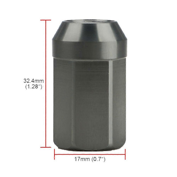 M12X1.5 Hjulmøtrikker Aluminium Hjulbolte 32.4X17mm 7075-T6 Titan 20 STK