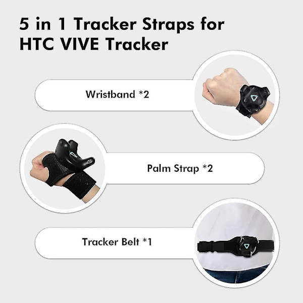 VR Tracking Bælte, Tracker Bælter og Palm System Trackere - Justerbare Bælter og Talje