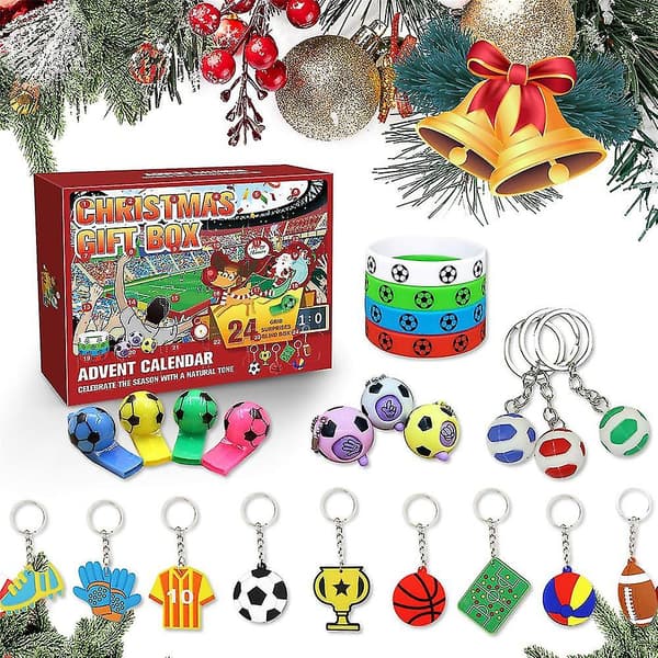 24 Dagar Julkalender Nedräkning Fotboll Blind Box Leksaker