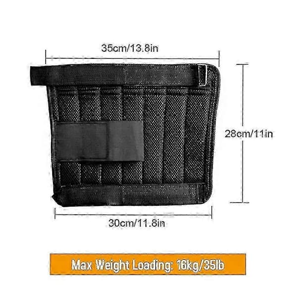 2-pack 16 kg justerbara ankelvikter för benövningar och träning