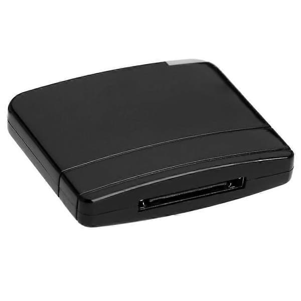 Bluetooth A2DP Musik Audio 30 Pin Modtager Adapter til Højttaler Dock Sort