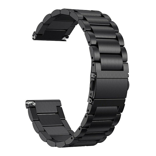 Armband för 22MM 20MM 18MM Metall Ersättningsbara Justerbara Armband, Rostfritt Stål Ersättningsarmband för Kvinnor/Män - Svart