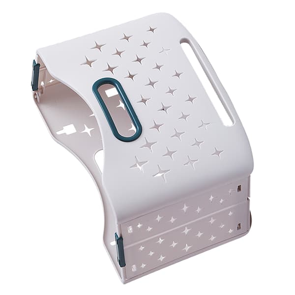 Foldable Laundry Basket Portable Collapsible Laundry Hamper Clothes Storage Basket for Home Hotel, Sea Blue, Single
