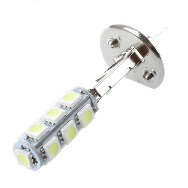 2 stk Auto Lys Frontlys Lampe H1 Hvit 13 Smd 5050 Led