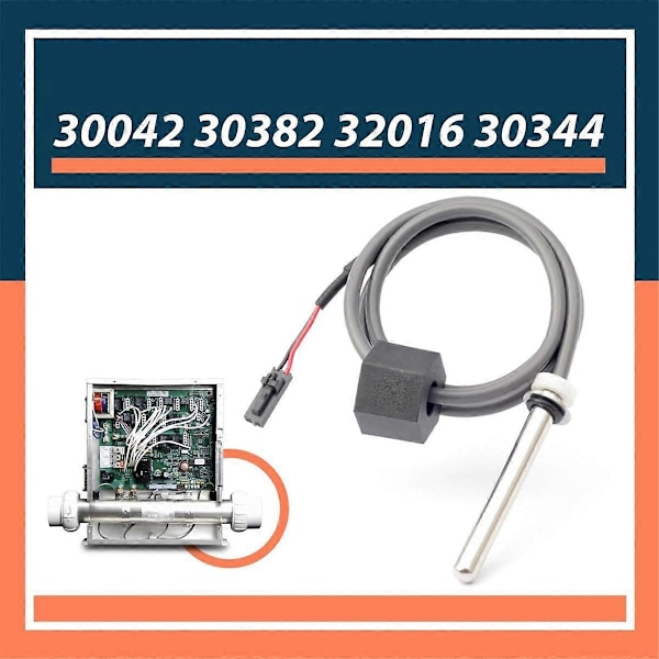 Badekar Sensor for Spa Varmer M7 System med 24 tommers Kabel Temp/Høygrense, Badekar Sensor Erstatter for 30042 30382