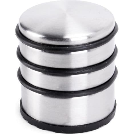 Dørstopper i rustfrit stål, 7x8cm (BxH) 1kg dørkile til tunge døre - Skridsikker dørstopper i rustfrit stål til glatte gulve - Sæt med 2