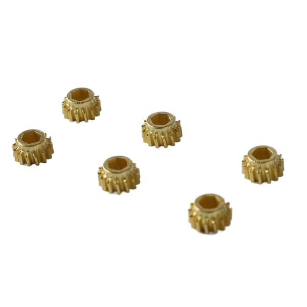 6 Pieces Guitar Gear Metal Hexagonal Hole Guitar String Tuning Peg Tuner Machine Head Gear Part Accessory