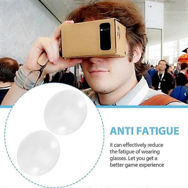 2x til Cardboard Virtual Reality VR BiConvex Linser Kun 37mm x 45mm