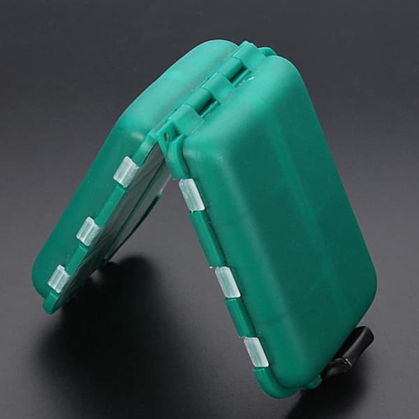 Waterproof Hard Fishing Box with 10 Compartments - Storage for Hooks, Lures, and Baits