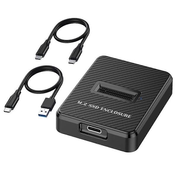 10Gbps Enkelplats M.2 SSD-kabinett Extern Hårddisklåda SATA NGFF NVME M.2 Dockningsstation SSD H