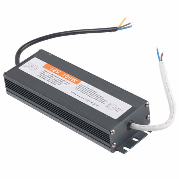 100W Ultratynn Vanntett Strømforsyning Transformatoradapter LED-driver AC110‑250DC12V