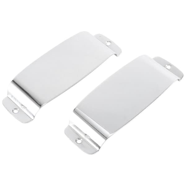 2 st JB-stil Gitarr Pickup Cover, Stål Pickup Cover för JB-stil Bas, Silver