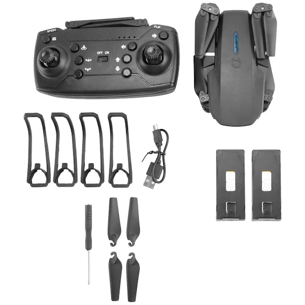 Pro Drone 4K HD -kamera Taitettava Drone Korkeuden Kiinnitys Kaukosäädin Pro Wifi Drone Lahja Lelut Yksi Tuli