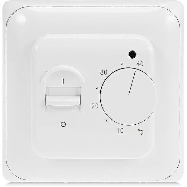 Manuell Elektrisk Gulvvarme Termostat Med AC 220V 16A Sonde, Mekanisk Gulvvarme Termostatstyring