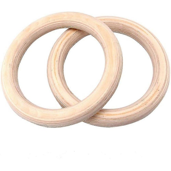 2X Gymnastikringer Tre Turnringer Gym Ring Gym Rings med Justerbare Nylonstropper 3cm