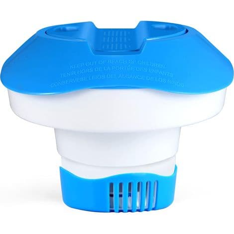 Flydende dispenser, flydende dispenser til klortabletter til swimmingpools, spabade, boblebade og springvand