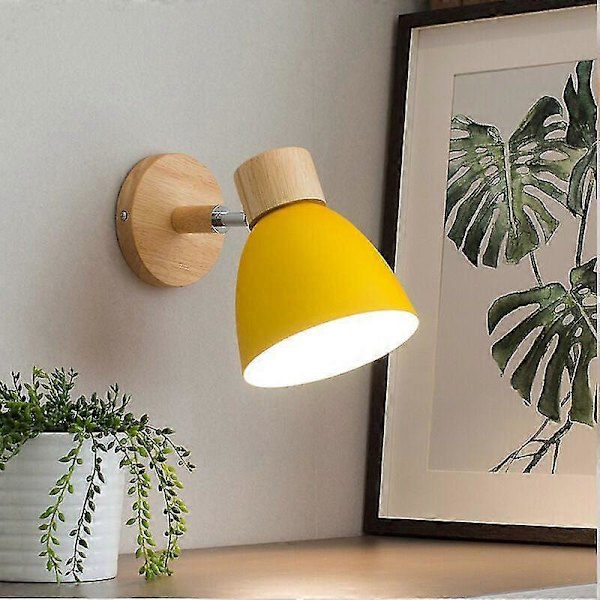 Nordisk Metall Jern Makron Nattbord Soverom Enkel Moderne Vegglampe - Grønn