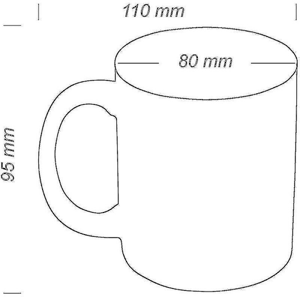 Kaffekopp med "middelfinger" - Keramikkkopp - Tekopp