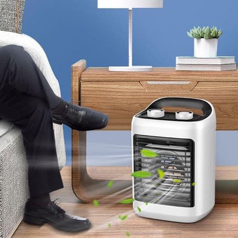 Bærbar Aircondition/Ventilator/Luftkøler til Indendørs Brug, Lille Køler