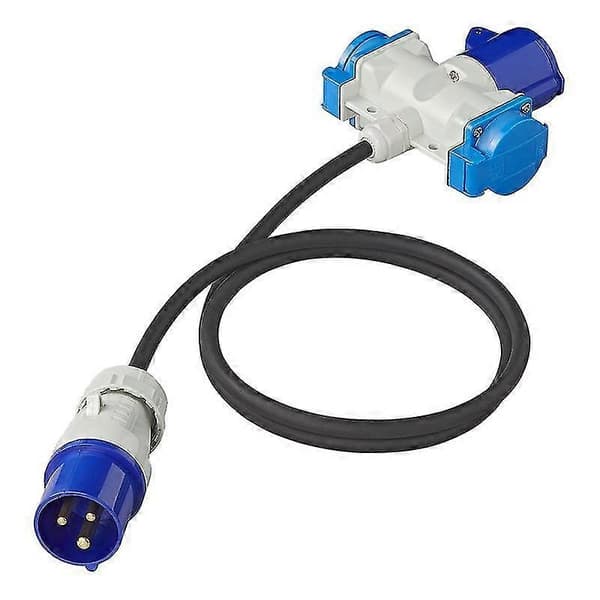 Adapterikaapeli 150cm 3x2.5mm² CEE-liittimestä 2xSchuko + 1xCEE-pistorasiaan Walkbee