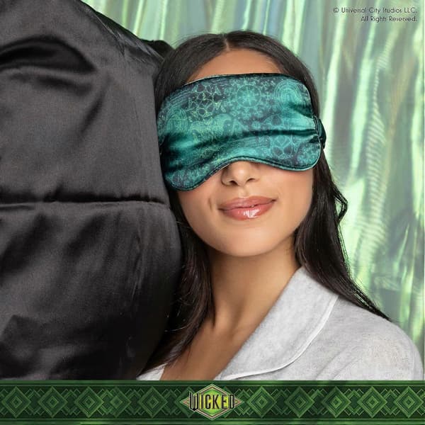 Wicked Elphaba Satin Sovset - 1 Örngott & 1 Sovmask - Presenter till henne -