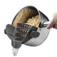 Durkslag för köket - Silikon - Dräneringsklämma - Idealisk för ris, pasta, grönsaker - Hållbar