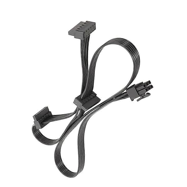 6-Pin Han til SATAX3 Strømforsyningssplitterkabel til Corsair RM RMX Modulars