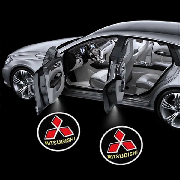 2 kpl Auton Tervetuloa Valot Mitsubishi Colt/Lancer/ASX/Eclipse, Auton Loistevalot LED Projektio Auto-Osat