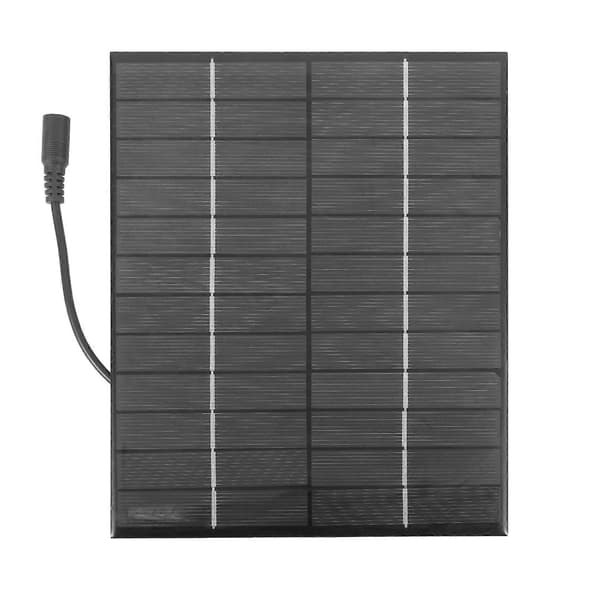 12V 5.2W Mini Solpanel Polykrystallinske Solceller Silicium Epoxy Solar DIY Modul System Batterioplader + DC-udgang