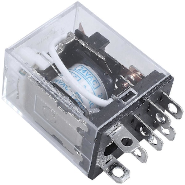 JQX-13F LY2 AC 24V Spol 8-polig DPDT Röd LED Elektromagnetisk Relä