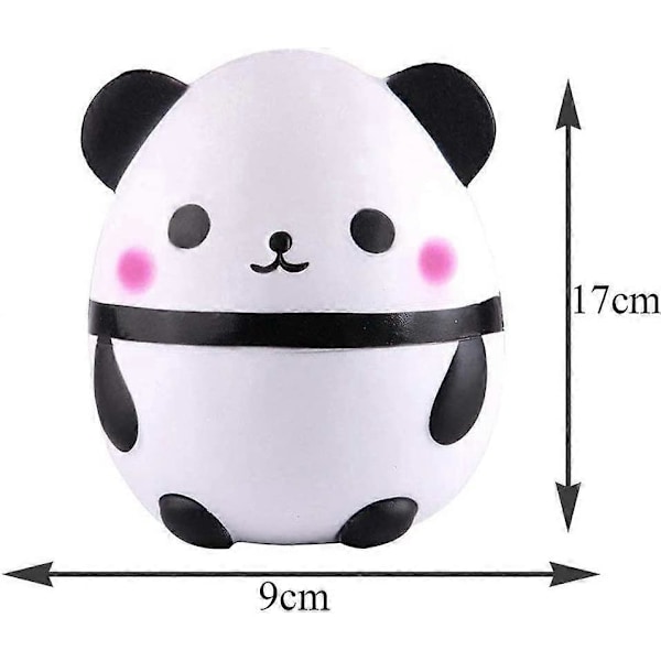 Squishies Panda Egg Jumbo Squishy Hidasti Nouseva Puristava Leikki Pehmeä Kawaii Squishies Eläin Leikki Lapsille Aikuisten 1 Kpl (Valkoinen)