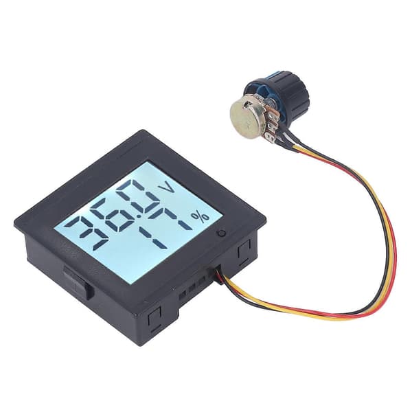 DC Motor Hastighedsregulator med Startkontakt LCD Børstet Motor Strømmåler Regulator DC12?36V