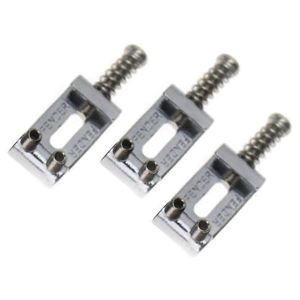 Set med 6 Ersättnings Krom Tremolo Stall Sadelset för Fender Elgitarr