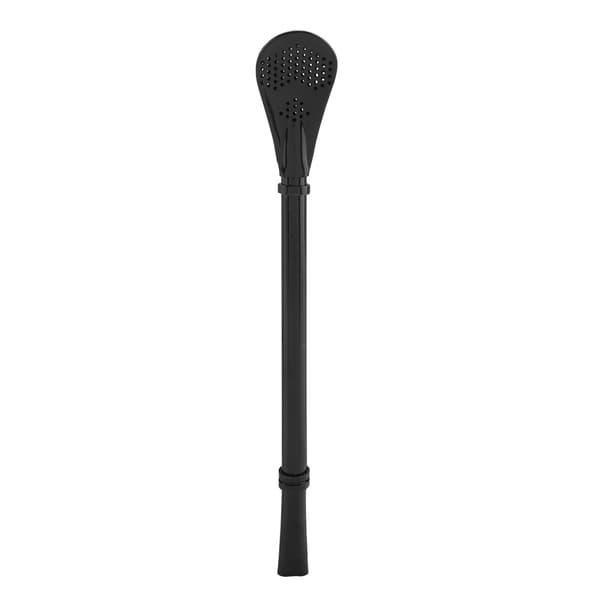Stainless Steel Straw Spoon, Reusable, Washable Stirring Spoon, Black