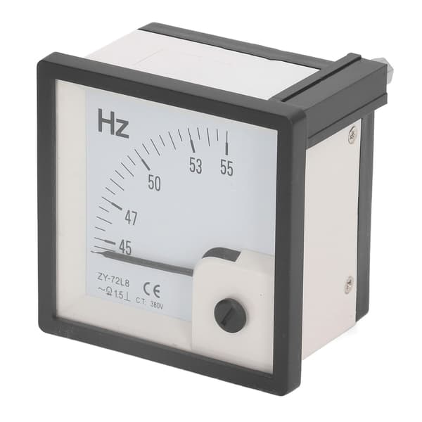 AC Frequency Meter 45 to 55Hz 1.5 Class Accuracy 72x72mm Panel Frequency Tester AC380V