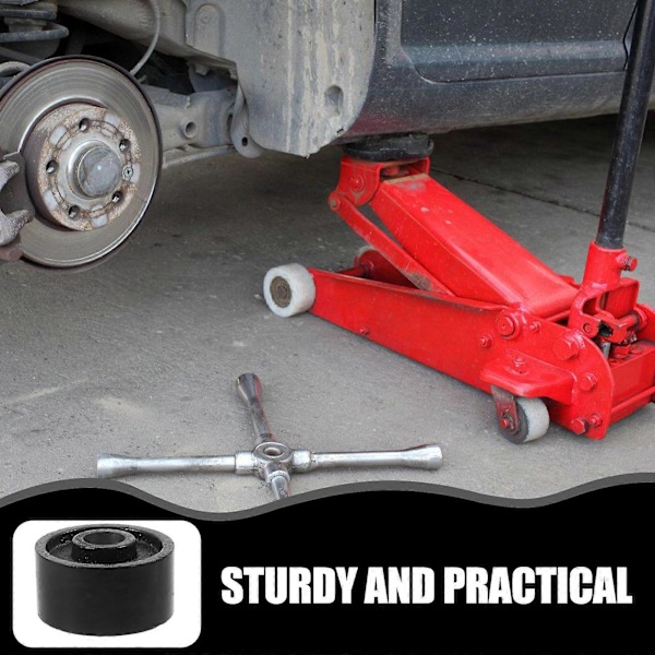 2 stk. Jack Hjul Universal Hydraulisk Donkraft Forhjuls Udskiftningslejehjul Trailer Gulvdonkrafte Hjul for Sikring af Stabilitet og Fleksibilitet (Passer