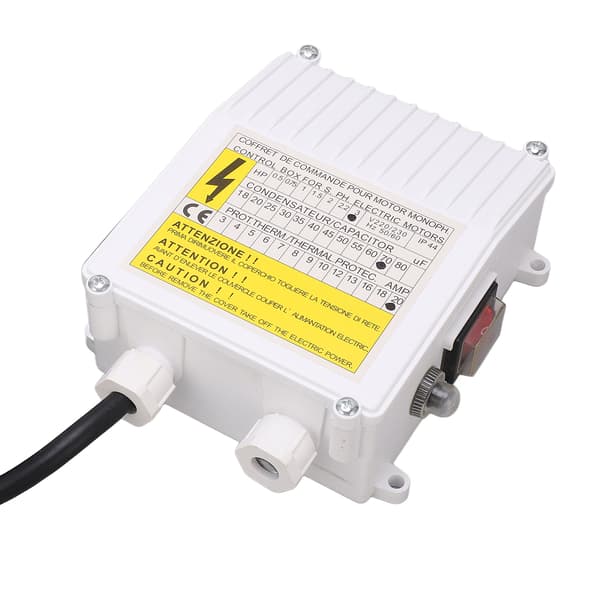 Deep Well Pump Control Box Household 3.0HP Submersible Switch Controller 2.2KW 70uf 20A EU Plug 220V