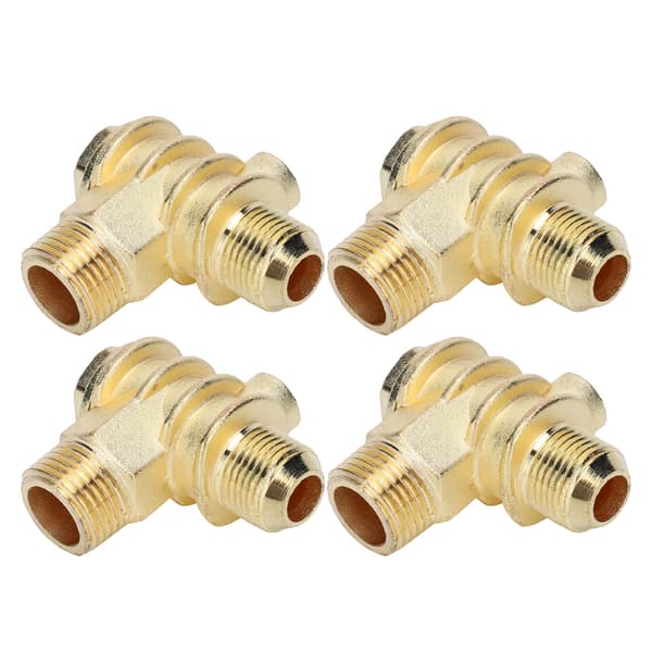 4pcs Air Compressor Check Valve Zinc Alloy Internal Threaded Pipe Pneumatic Fitting Tool