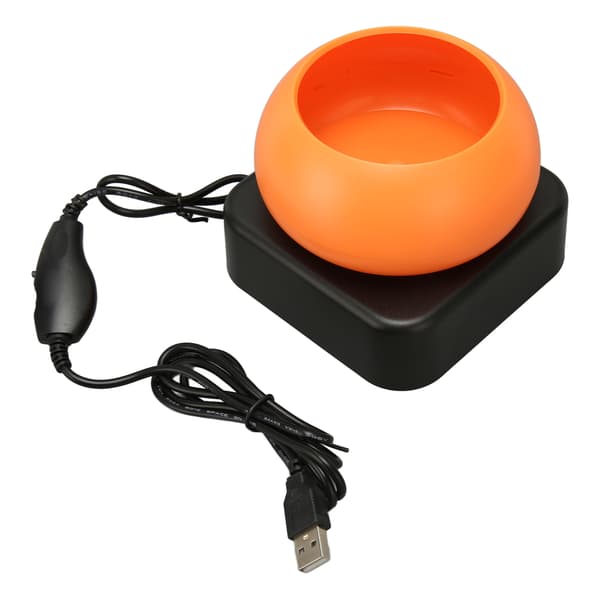 Electric Bead Spinner for Jewelry Making, Adjustable Speed, USB Powered, Forward/Reverse, Orange