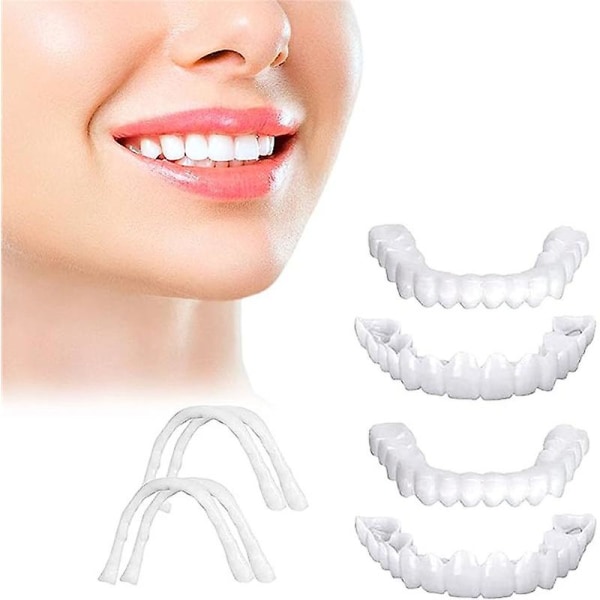 Bästa Snap On Smile-tandfanér, tillfälliga tänder för övre och nedre tandraden