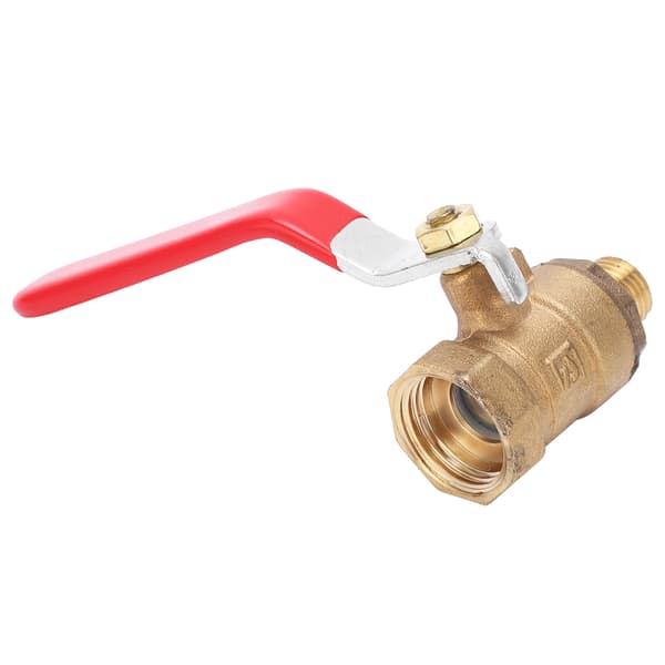 Air Compressor Ball Valve Cast Copper 1/2 Inch Internal Thread 1/4 Inch External Pipe Fitting Accessory