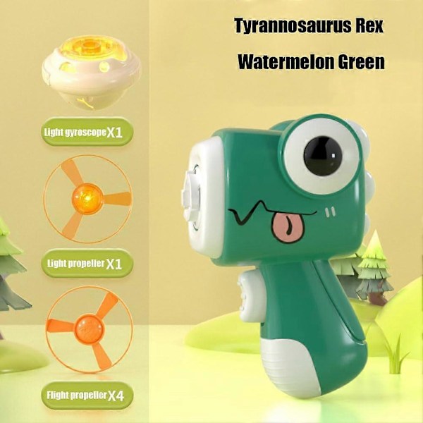 Udendørs Flyvelegetøj Frugt Dinosaur Tema 3I1Flyvende Disk Launcher Børnelegetøj Launcher med Udendørs Indendørs Spil Aktiviteter