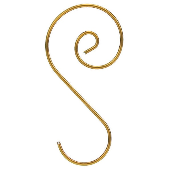 60 stk. Mini Multi-Purpose Metal S-formede Kroge Juletræsholder Dekoration (Guld)