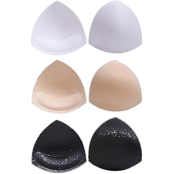 3 Par BH-inlägg Bikini-inlägg BH-inlägg Push-up-inlägg, Triangelform