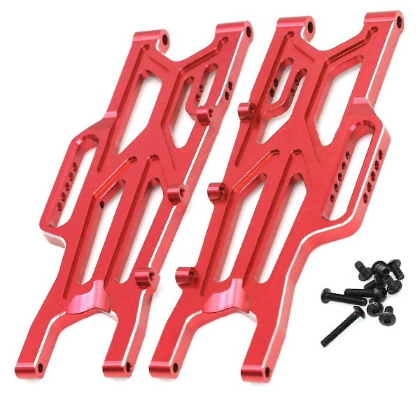 Metal Rear Suspension Arms Swing Arm ARA330710 for Arrma 1/10 KRATON 4S V2 RC Car Upgrade Parts Red