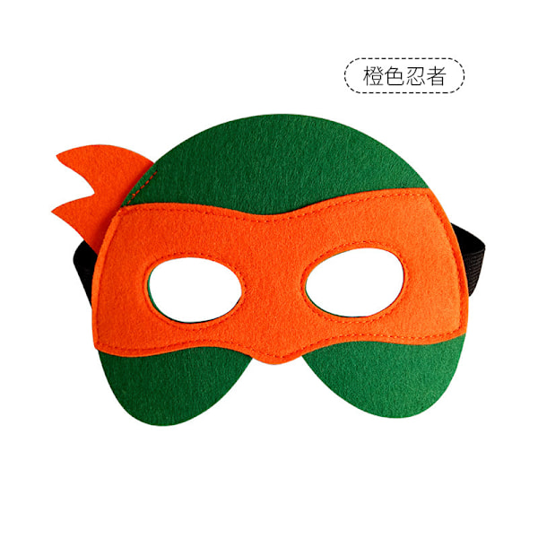 Halloween Børne Filt Maske Teenage Mutant Ninja Turtles 4-pak